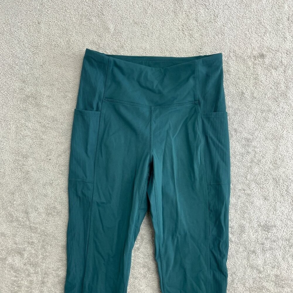 NWOT Mondetta Women's S Teal High-Waisted Performance Leggings G1781 - Picture 7 of 8